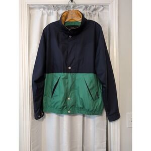 Vtg. Mighty Mack Men's Windbreaker Insulated‎ Navy Green One Size Fits Most